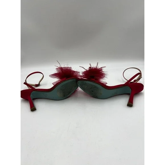 Betsy Johnson LOTTY Stiletto Sandal SZ 9.5 Hot Pink Strappy Sexy Party Wedding - Picture 2 of 8